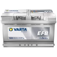 Batterie Voiture Varta N80 Dynamic EFB 12V 80Ah  800A