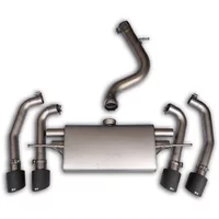 Echappement Final Remus  4-Piece Titanium OPT Tailpipes (140mm Ø 100mm) brushed