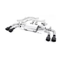 Cat-Back Milltek  2.75" Quad 100mm GT100 pour ALFA ROMEO GIULIA (952_)  2.9 Quadrifoglio (952AAM24) 510cv