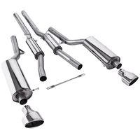 Cat-Back Milltek  2.75" 150 X 95mm Polished Oval pour AUDI A6 C5 (4B2, 4B4) RS6 quattro 450 cv