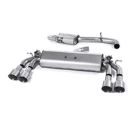Cat-Back Milltek  3" Quad 100mm GT100 pour AUDI A3 Sportback (8VA, 8VF)  S3 quattro 300cv