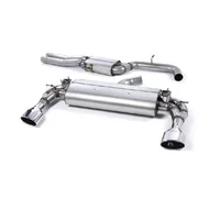 Cat-Back avec système de clapets Milltek  3" 150 X 95mm Polished Oval pour AUDI A3 Sportback (8VA, 8VF)  RS3 quattro 367cv