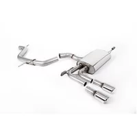 Cat-Back Milltek  69.85 Twin 80mm GT80 pour AUDI A3 Sportback (8PA) 2.0 TFSI 200 cv
