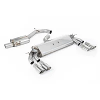 GPF-Back Milltek  3" 104x80mm Oval pour AUDI A3 Sportback (8VA, 8VF) S3 quattro 300 cv