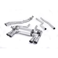 Cat-Back Milltek  3" Quad 90mm GT90 pour BMW 2 Coupé (F22, F87) M2 370 cv