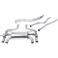 Cat-Back Milltek  N/A Carbon Jet-90 Trims pour BMW 2 Coupé (F22, F87) M2 370 cv