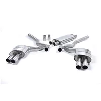 Cat-Back Milltek  2.75" Quad Polished GT-90 Tips