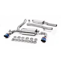 Cat-Back Milltek  3" Dual Burnt/Blue Titanium  GT-115