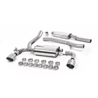 Cat-Back Milltek  3" Dual Brushed Titanium  GT-115 pour FORD FOCUS III 2.3 RS AWD 350 cv