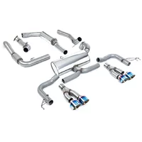 Cat-Back Milltek  3" GT-100 Burnt Titanium pour HONDA CIVIC IX (FK)  2.0 i-VTEC Type R (FK2) 310cv