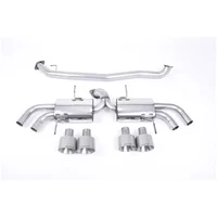 Cat-Back Milltek  3" Quad 127mm GT127 pour NISSAN GT-R (R35)  V6 480cv