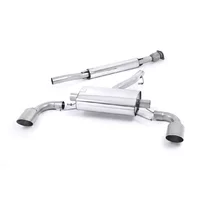 Cat-Back Milltek  2.50" Dual Brushed Titanium  GT-115 pour SUBARU BRZ (ZC6) 2.0 (ZC6) 200 cv