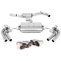 GPF-Back Milltek  3" Quad 100mm GT100 pour CUPRA FORMENTOR (KM7, KMP) 2.0 TSI 4Drive 310 cv