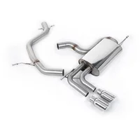 Cat-Back Milltek  69.85 Twin 80mm GT80 pour VW GOLF V (1K1)  2.0 GTI 230cv