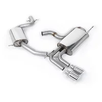 Cat-Back Milltek  2.75" Twin 80mm GT80 pour VW GOLF V (1K1)  2.0 GTI 230cv