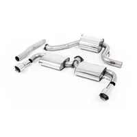 Cat-Back Milltek  3" Dual 100mm GT100 pour VW SCIROCCO III (137, 138)  2.0 R 280cv