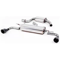 Cat-Back Milltek  2.75" GT 100 Cerakote Black pour VW GOLF VI Décapotable (517) 2.0 GTI 211 cv