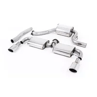 Cat-Back Milltek  3" Oval Jet Polished Tips
