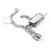 Cat-Back Milltek  69.85 Twin 80mm GT80 pour VW GOLF V (1K1)  2.0 GTI 230cv