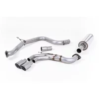 Cat-Back Milltek  2.75" Twin 80mm GT80 pour VW GOLF VII (5G1, BQ1, BE1, BE2) 2.0 GTD 184 cv