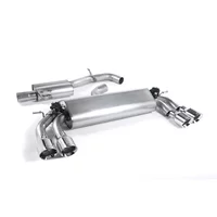 Cat-Back Milltek  3" Quad 100mm GT100 pour VW GOLF VII (5G1, BQ1, BE1, BE2)  2.0 R 4motion 310cv