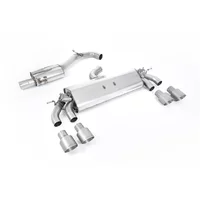 Cat-Back Milltek  3" Quad 100mm GT100 pour VW GOLF VII (5G1, BQ1, BE1, BE2) 2.0 R 4motion 310 cv