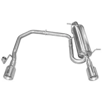 Echappement Final Inoxcar  2x80mm Racing Angled pour PEUGEOT 208 I (CA_, CC_) 1.6 GTi 200 cv