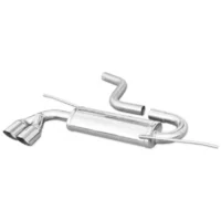 Echappement Final Inoxcar  2x80mm  Racing Angled pour VW SCIROCCO III (137, 138) 1.4 TSI 122 cv
