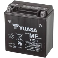 Batterie Moto Yuasa YTX16  12V 14.7Ah  