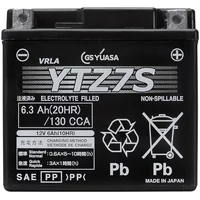 Batterie Moto Yuasa YTZ7S  12V 6.3Ah  