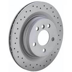 Bremsscheibe Hinten Gelochten Zimmermann Sport Coat Z für VW GOLF VIII (CD1, DA1)  2.0 TDI GTD 200ps