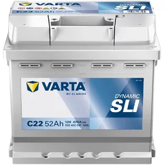 Batterie Voiture Varta C22 Dynamic SLI 12V 52Ah  470A