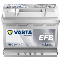 Batterie Voiture Varta N60 Dynamic EFB 12V 60Ah  640A