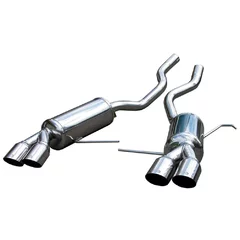 Endschalldämpfer Inoxcar  2x80mm Racing Angled für BMW X5 (E53)  3.0 d 218ps