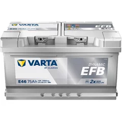 Batterie Voiture Varta E46 Dynamic EFB 12V 75Ah  730A