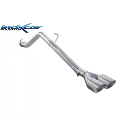 Suppression de Marmite Arrière Inoxcar  2x80mm Racing Angled pour ABARTH PUNTO  1.4 (199.AXX1B) 163cv