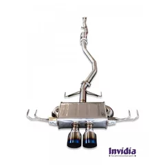 Cat-Back Invidia Q300 2x110mm Straight Cut Burnt Titanium pour HONDA CIVIC X Berline bicorps trois ou cinq portes (FC_, FK_)  1.5 VTEC (FK7) 182cv