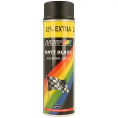 Peinture Motip Rallye Noir Mat 500ml