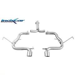 Mittelrohr Inoxcar  2x80mm Racing Angled