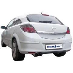 Endschalldämpfer Inoxcar  2x70mm Racing Angled für OPEL ASTRA H GTC (A04)  1.6 Turbo (L08) 180ps