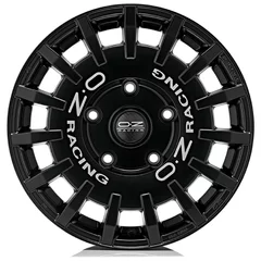 <h2>OZ RALLY RACING</h2>GLOSS BLACK SILVER LETTERING