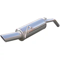 Echappement Final Inoxcar  120x80 Oval pour PEUGEOT 207/207+ (WA_, WC_)  1.6 16V 109cv