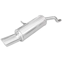 Echappement Final Inoxcar  120x80 Oval pour RENAULT CLIO III (BR0/1, CR0/1)  1.2 16V (BR0P, CR0P) 101cv