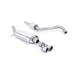 Cat-Back Milltek  63.5 Twin 80mm GT80 pour AUDI A1 (8X1, 8XK)  1.4 TFSI 185cv