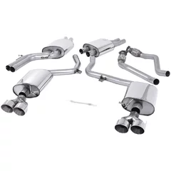 Cat-Back Milltek  60.3 Quad GT-100 Polished pour AUDI A4 B8 (8K2)  S4 quattro 333cv