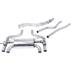 Cat-Back Milltek  N/A Carbon Jet-90 Trims pour BMW 2 Coupé (F22, F87)  M2 370cv