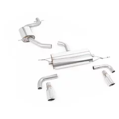 Cat-Back Milltek  69.85 Dual 90mm Jet pour VW GOLF VI (5K1)  2.0 GTi 210cv