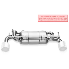 Echappement Final Akrapovic Slip-On  sans embouts pour NISSAN 370Z Coupé (Z34)  3.7 V6 VVEL 330cv