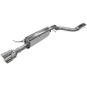 Cat-Back Bull-X  3" 2x76mm Straight Cut