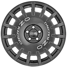 OZ RALLY RACING - DARK GRAPHITE SILVER LETTERING